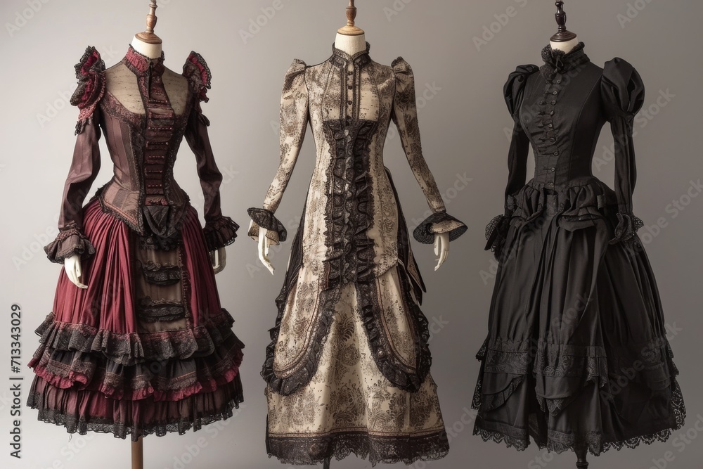 Elegant Fashion: Victorian-Inspired Attire For Women