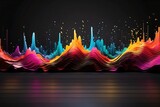colorful sound wave used for background