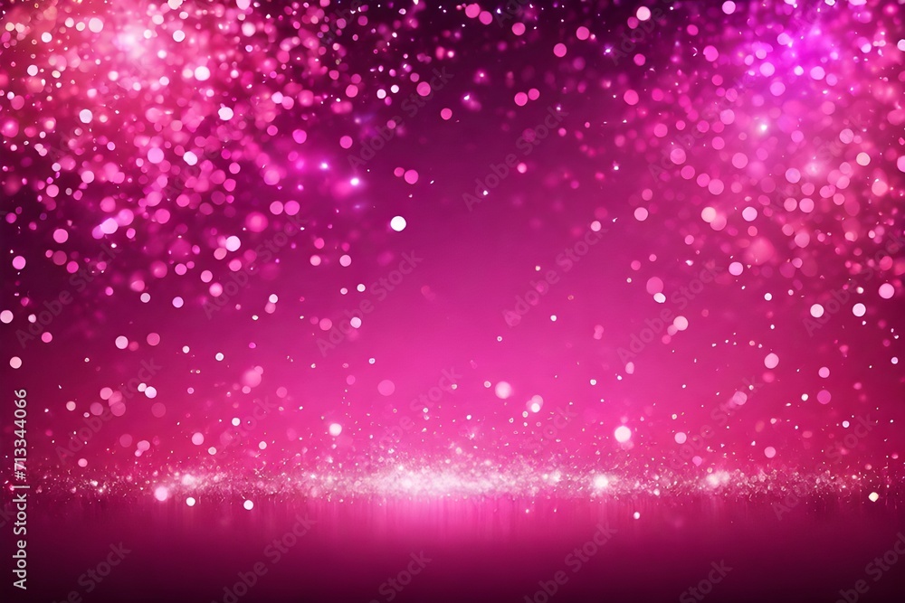 Pink glow particle