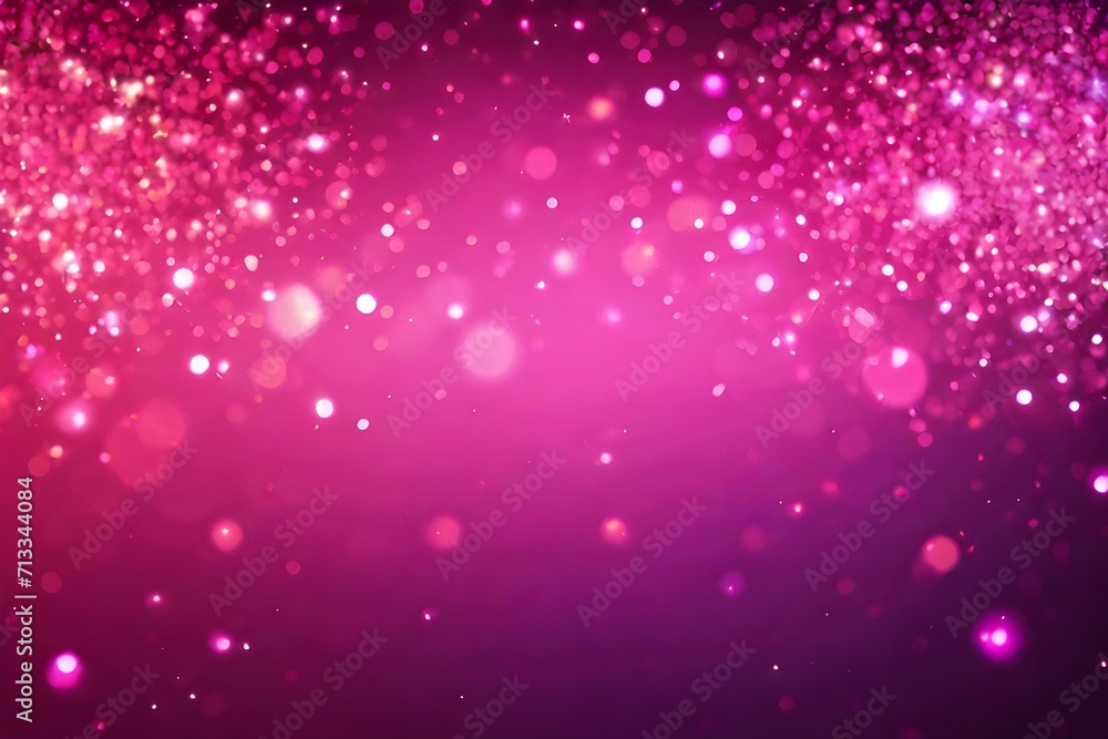 Pink glow particle