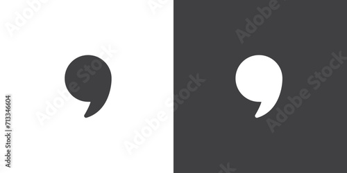 Simple Quotes icon vector symbol.