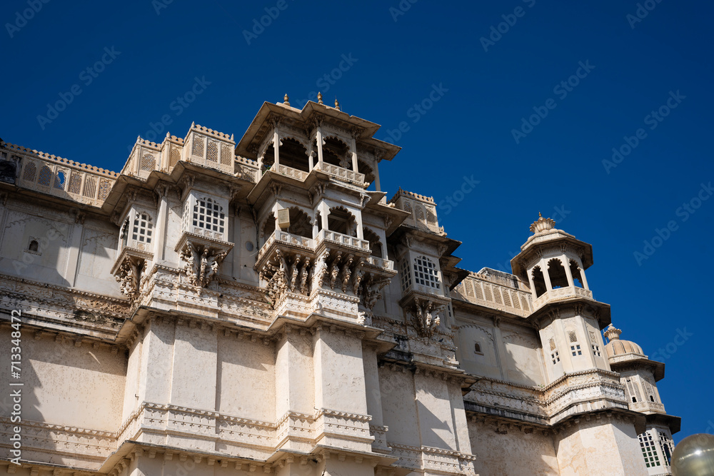 Udaipur City Palace in Rajasthan, India
