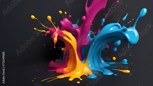 Farbspritzer: Desktop Wallpaper 