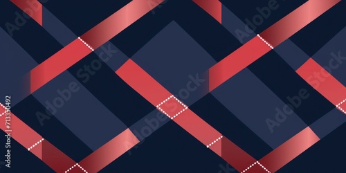 Navy argyle and ruby diamond pattern, in the style of minimalist background