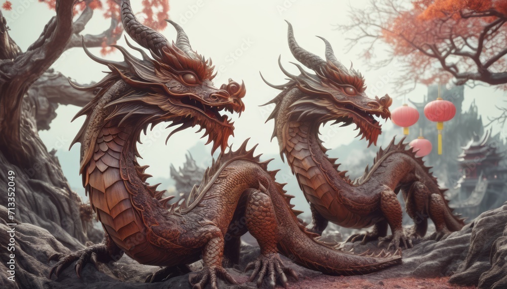 Beautiful fantasy dragon. Year of the Dragon according to the eastern horoscope Beautiful fantasy dragon. Year of the Dragon according to the eastern horoscope