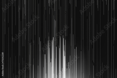 Straight vertical lines with white tones on black background