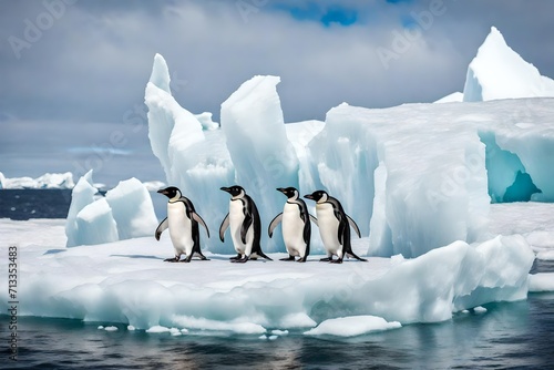 penguin on iceberg