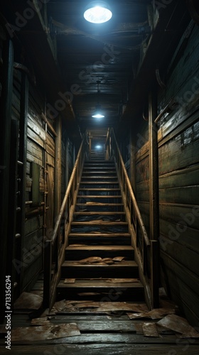 The dark door basement open UHD wallpaper photo