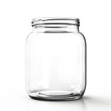 glass pot empty on transparent background, png