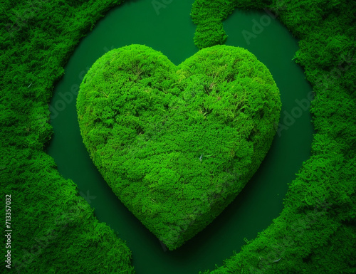 heart shaped grass