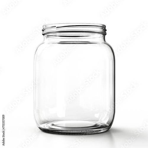 glass pot empty on transparent background, png photo