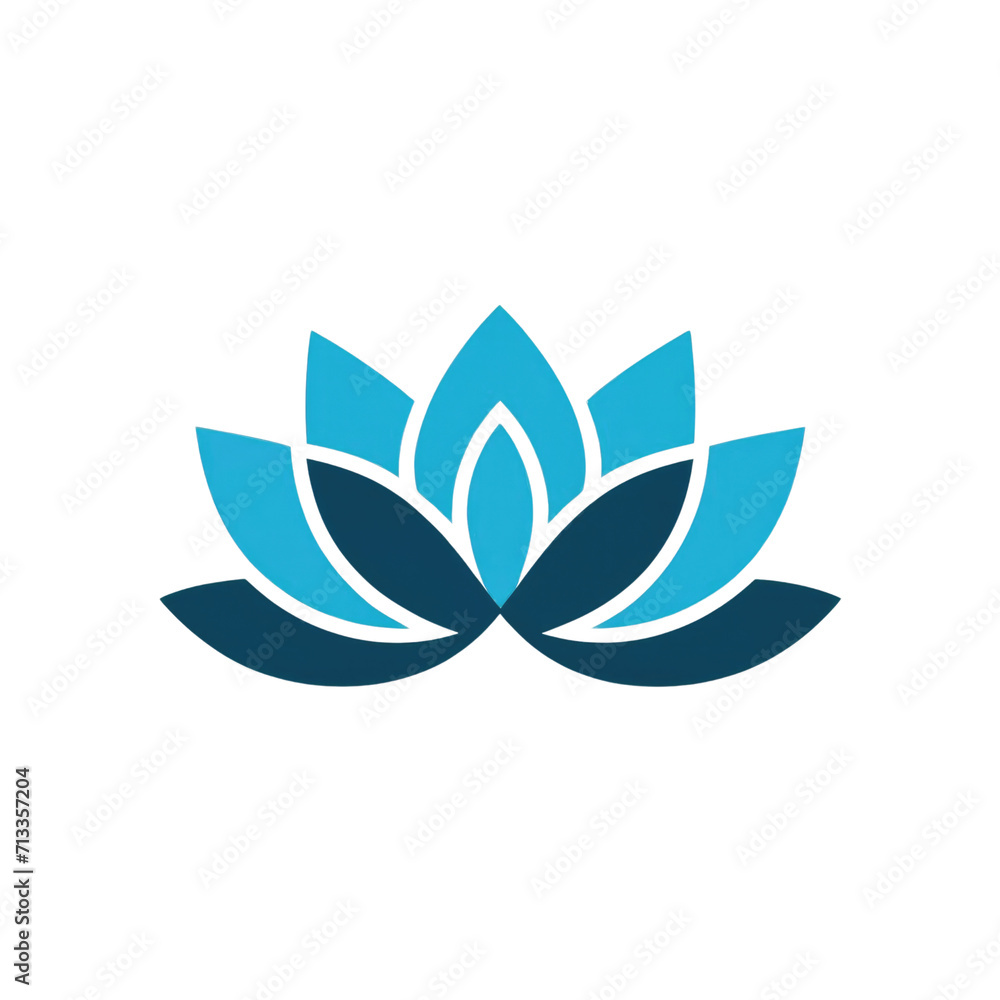 Lotus icon on transparent background