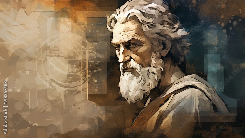 Fototapeta premium Stoicism-A Philosophical Tradition of Inner Peace and Wisdom