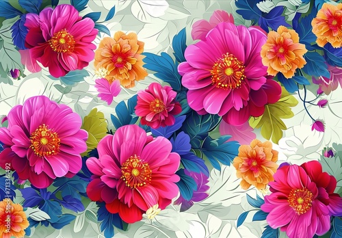 art background for flower pattern free download, in the style of colorful, porcelain,  innovative page design, realistic details, tondo. photo