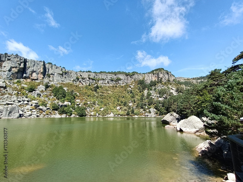 Black lagoon in Castile and Leon region, Spain. Laguna Negra