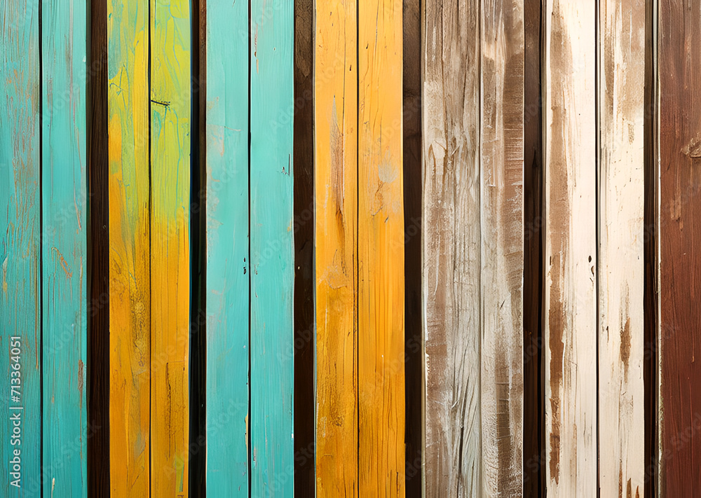 Old wooden boards background, Boards painted in different light colors, background with wood texture, Old wooden boards background, Boards painted in different light colors, background with wood texture,
