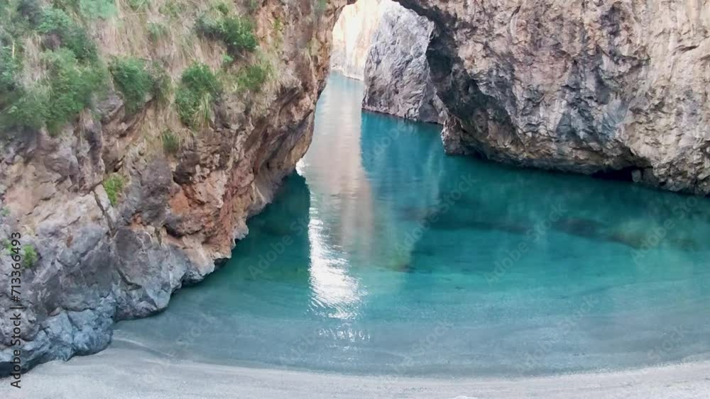 Tropical beach. Amazing natural rocks on the beach, beautiful turquoise blue ocean, tropical seascape. Aerial bird's eye view. Tropical beach. Amazing natural rocks on the beach, beautiful turquoise blue ocean, tropical seascape. Aerial bird's eye view.