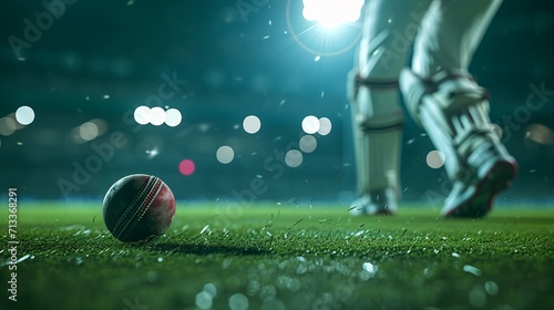 closeup shot of cricket player,