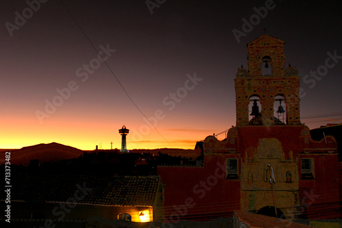 Sunset at Potosi, Bolivia. 