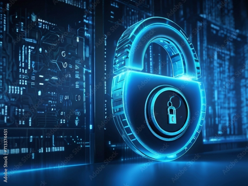 Abstract Cybersecurity technology background Abstract Cybersecurity technology background