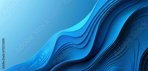 Soothing blue waves flowing in a seamless design.