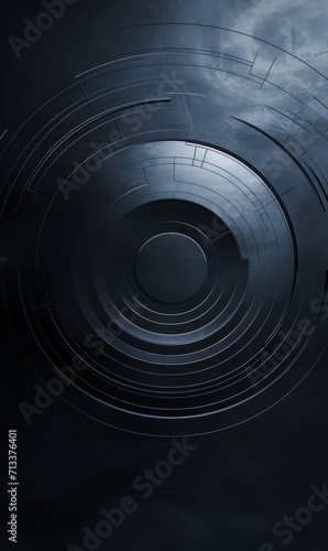 Abstract background with circles in a gradient of black.