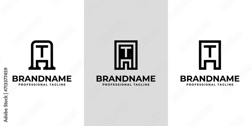 Modern Initials AT Logo, suitable for business with TA or AT initials Modern Initials AT Logo, suitable for business with TA or AT initials
