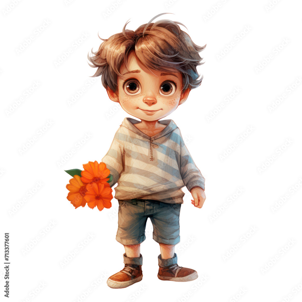 Watercolor Cute Boy is happy in Various gestures, PNG clipart transparent background. Watercolor Cute Boy is happy in Various gestures, PNG clipart transparent background.