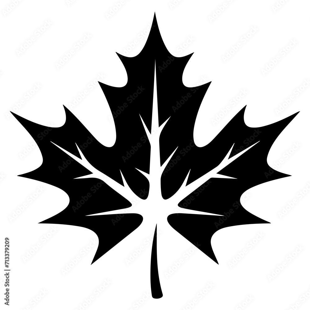 maple leaf icon illustration, maple leaf black silhouette logo svg vector maple leaf icon illustration, maple leaf black silhouette logo svg vector