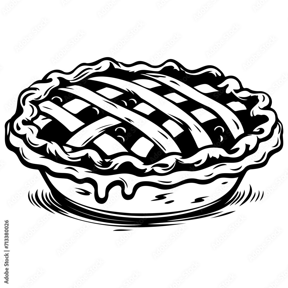 pie icon illustration, pie black silhouette logo svg vector Stock ...