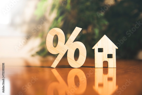 concept interest rates on mortgages photo