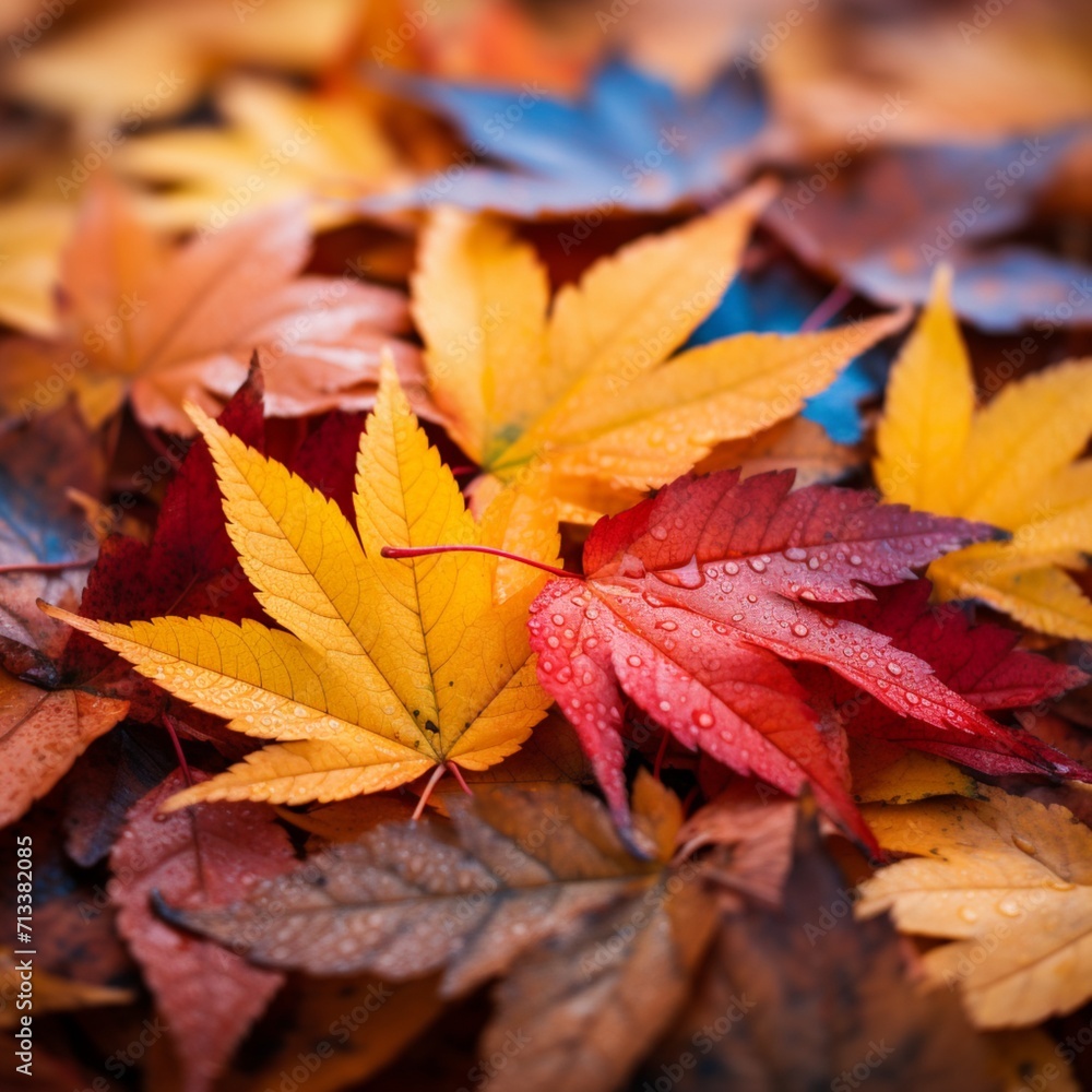 Very nice autumn leaves images Generative AI Very nice autumn leaves images Generative AI