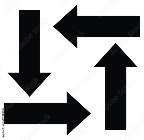 up-down icon. right and left arrow vector isolated A small two-way black direction symbol. Isolated on a white background. eps 10