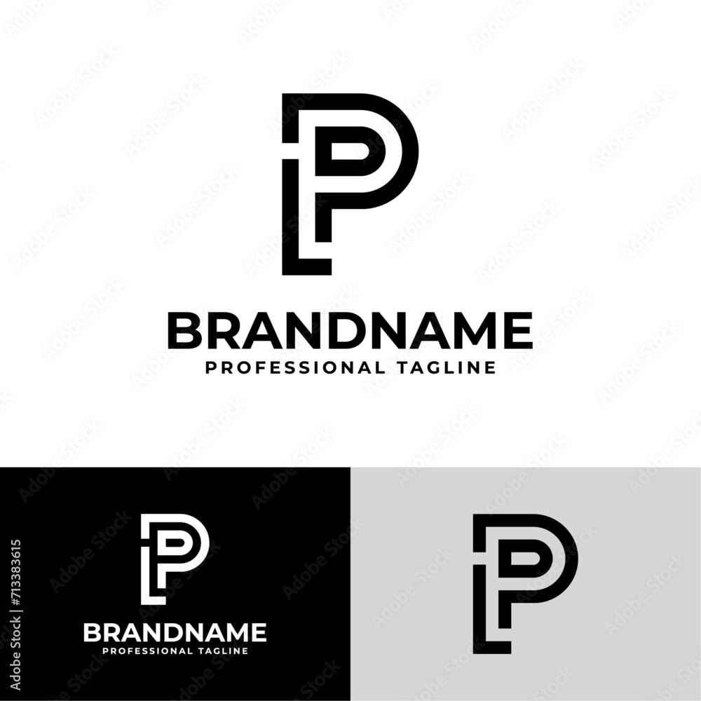 Letter PL Modern Logo, suitable for business with PL or LP initials Letter PL Modern Logo, suitable for business with PL or LP initials