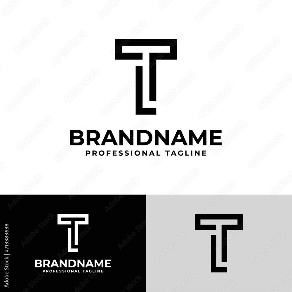 Fototapeta premium Letter TL Modern Logo, suitable for business with TL or LT initials