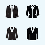 
Men`s blazer jacket icon vector illustration
