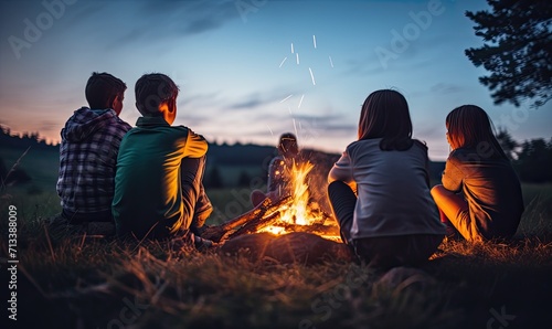 A Cozy Evening Around the Campfire