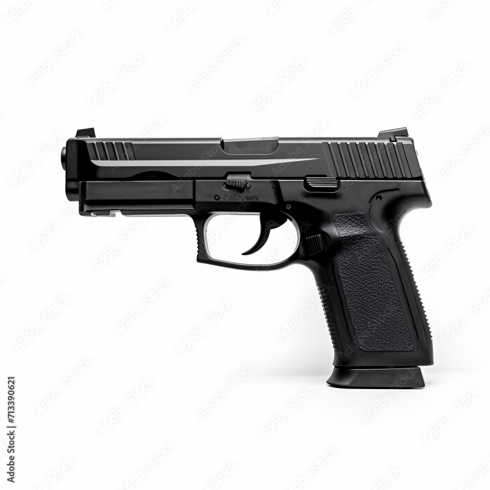 gun isolated on a white background gun isolated on a white background
