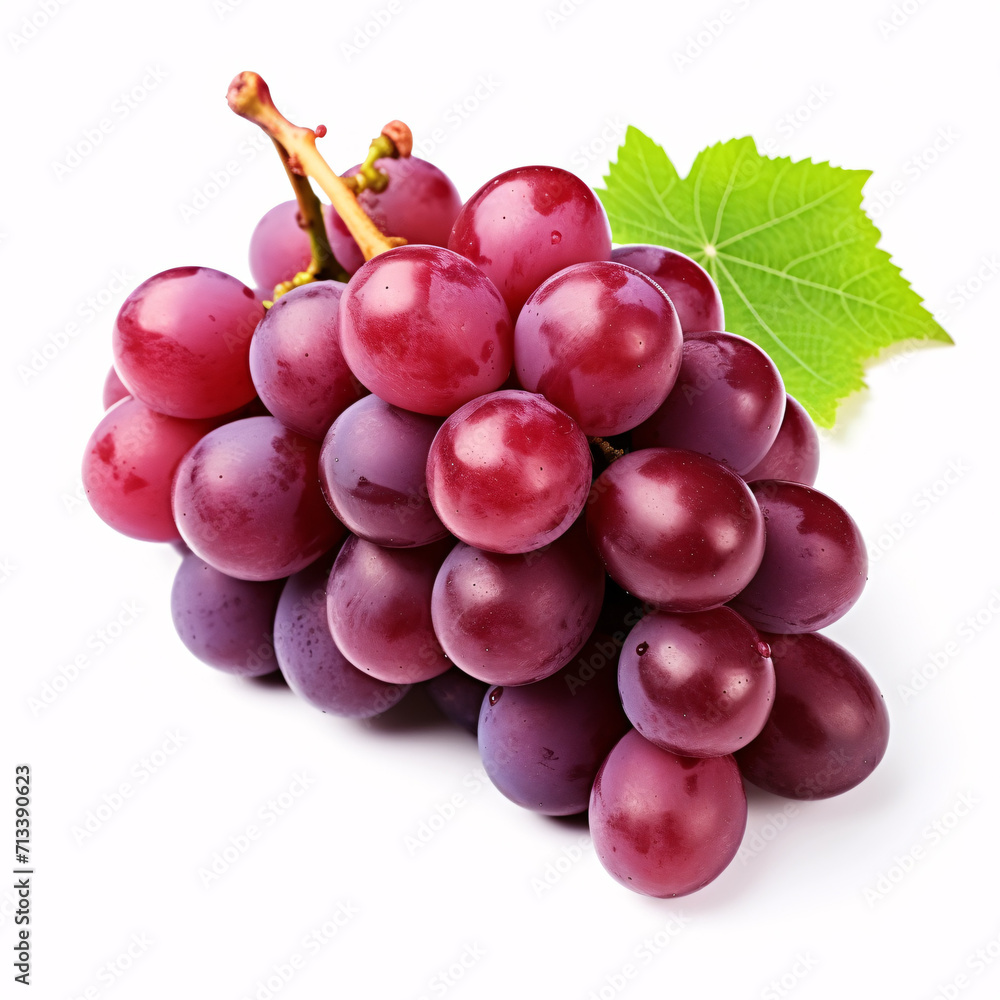 Fototapeta premium grapes isolated on a white background