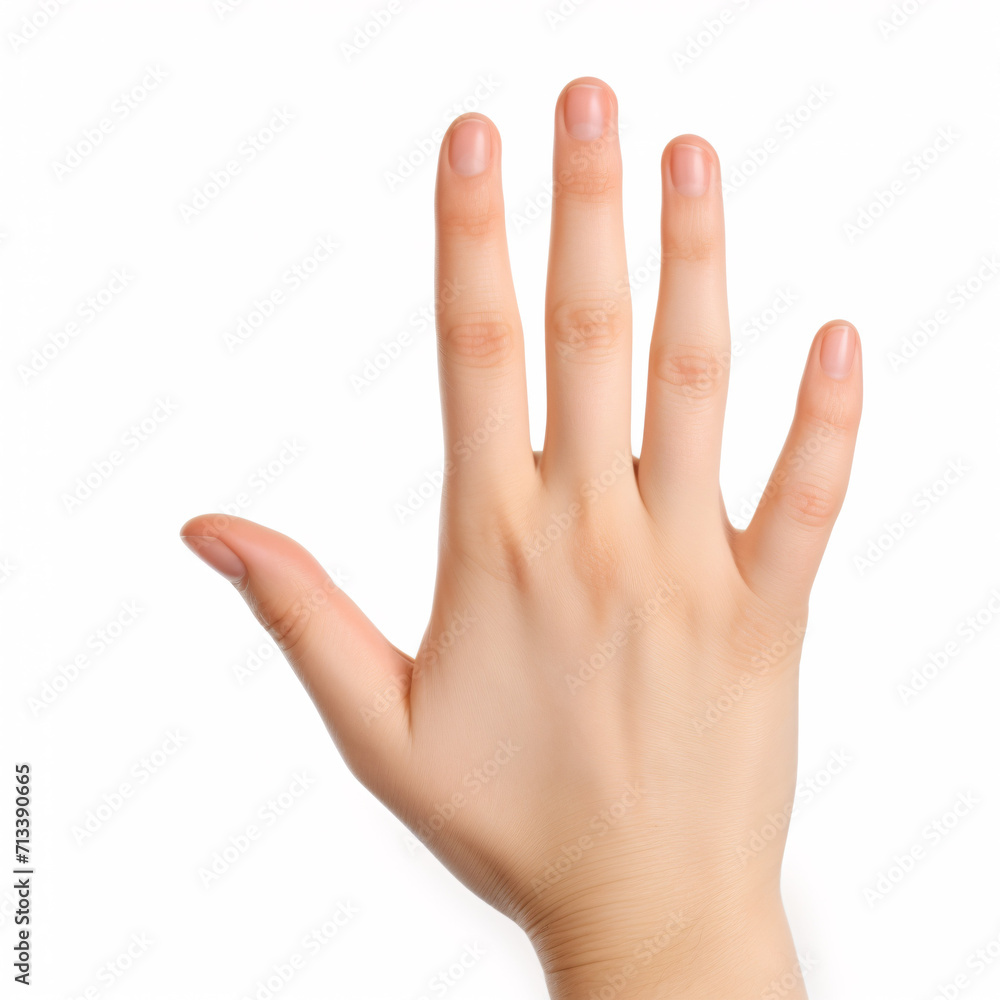 Obraz premium hand isolated on a white background