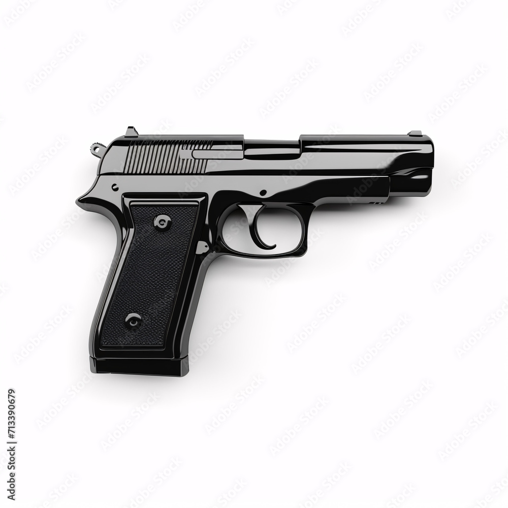 gun isolated on a white background gun isolated on a white background