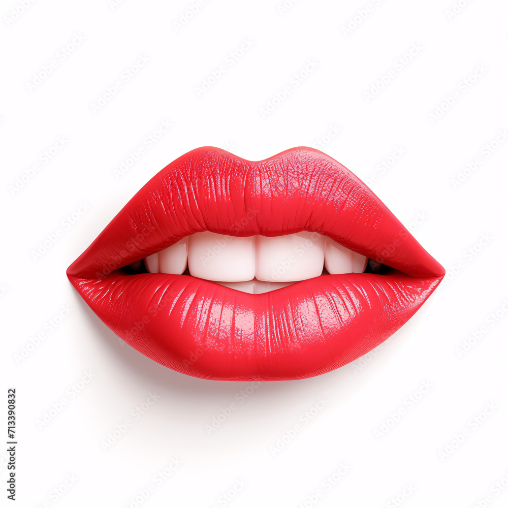 lips isolated on a white background lips isolated on a white background