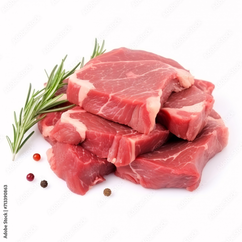 meat isolated on a white background meat isolated on a white background