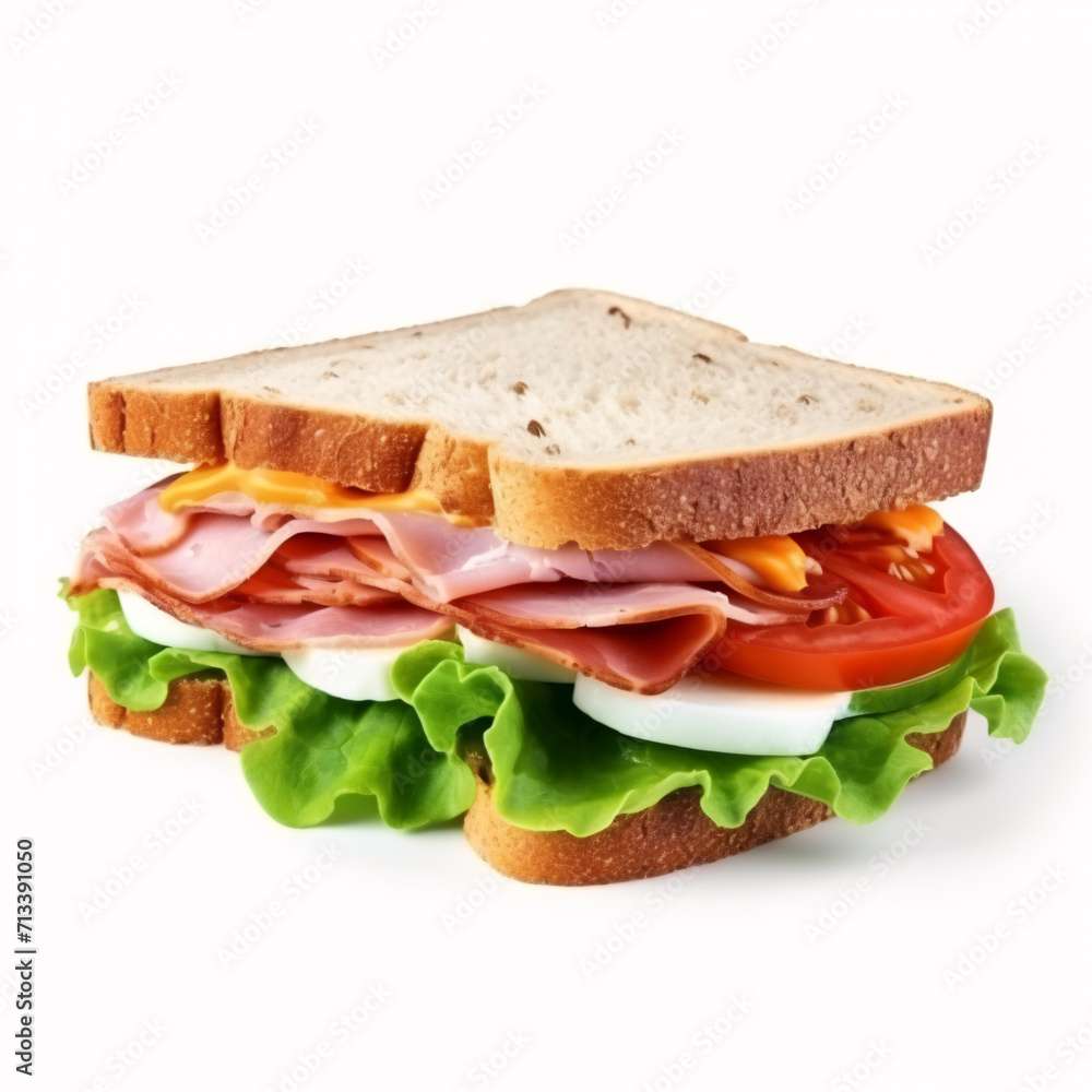 sandwich isolated on a white background sandwich isolated on a white background