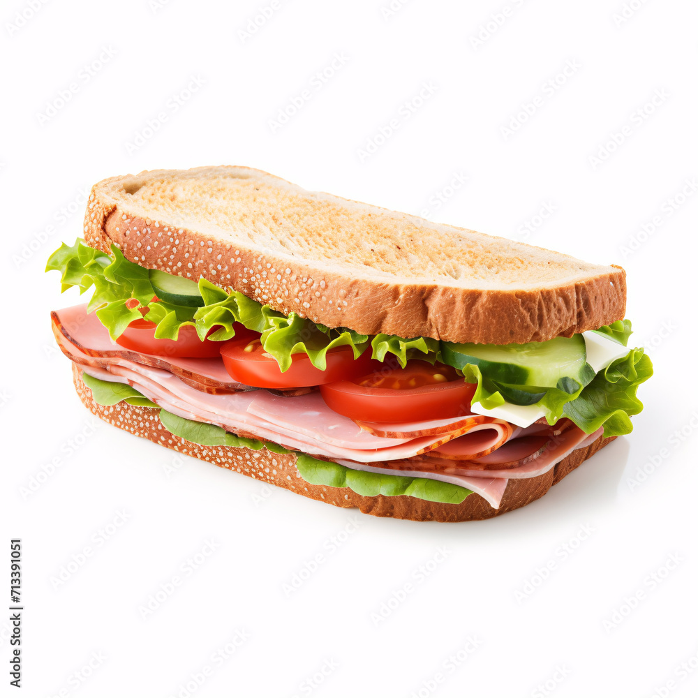 sandwich isolated on a white background sandwich isolated on a white background