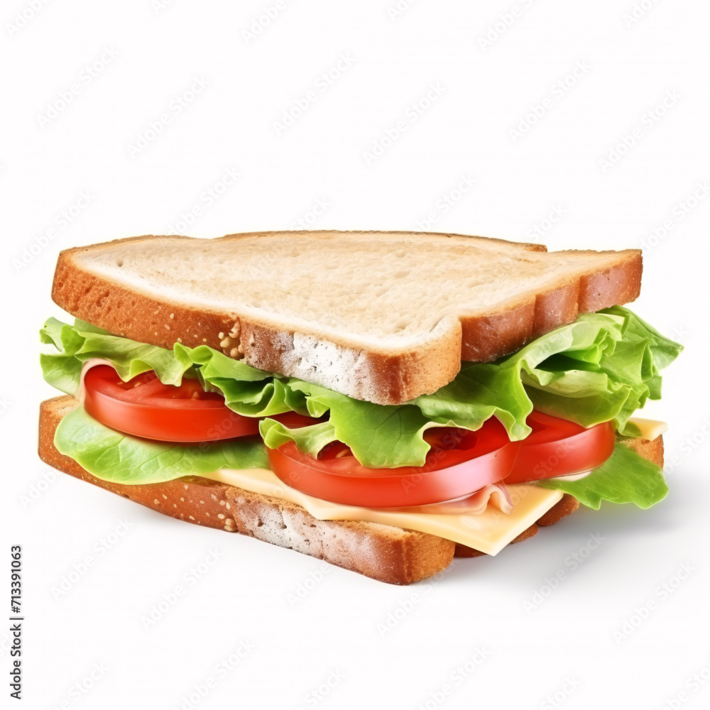 sandwich isolated on a white background sandwich isolated on a white background