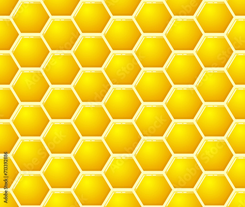 Honeycomb vector seamless pattern. Best for textile, print, wrapping paper, package and your design.