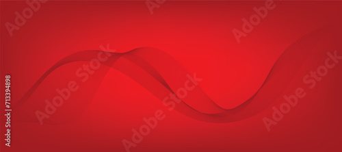 Abstract red modern wave background