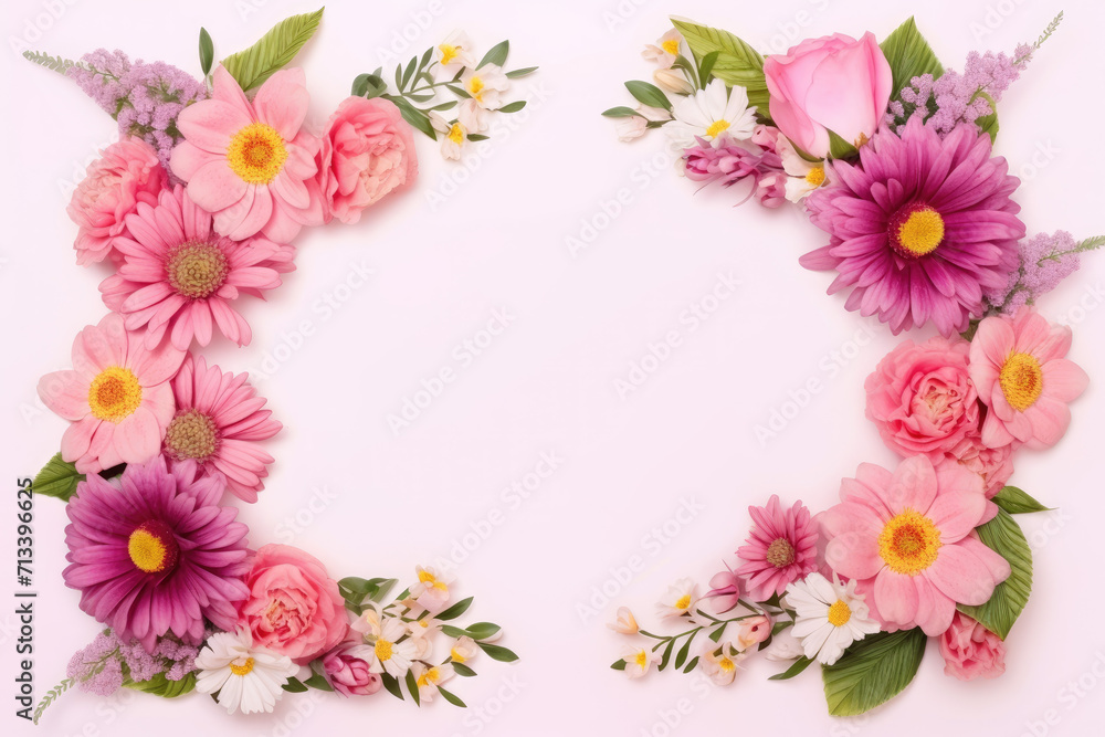 Wildflower rose flower floral frame red for background, texture, wrapper pattern, frame or border. generative ai. Wildflower rose flower floral frame red for background, texture, wrapper pattern, frame or border. generative ai.