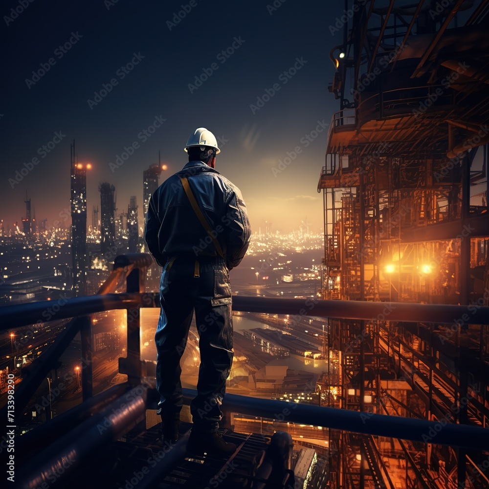 Engineer_Technician_Watching_Team_of_Workers_on_High generative ai image Engineer_Technician_Watching_Team_of_Workers_on_High generative ai image